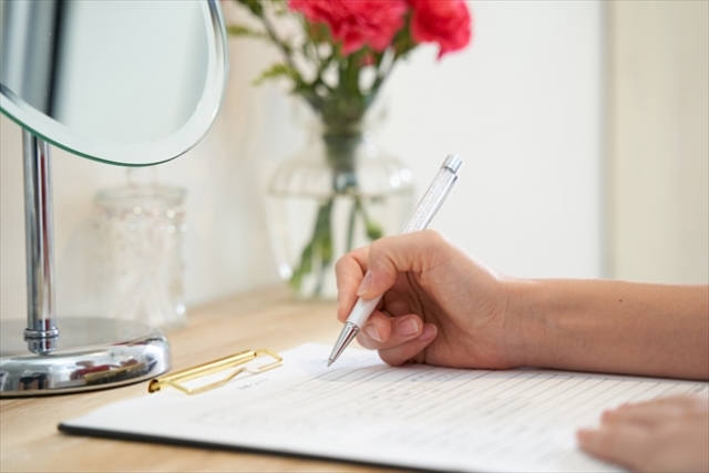 カウンセリングシートのご記入